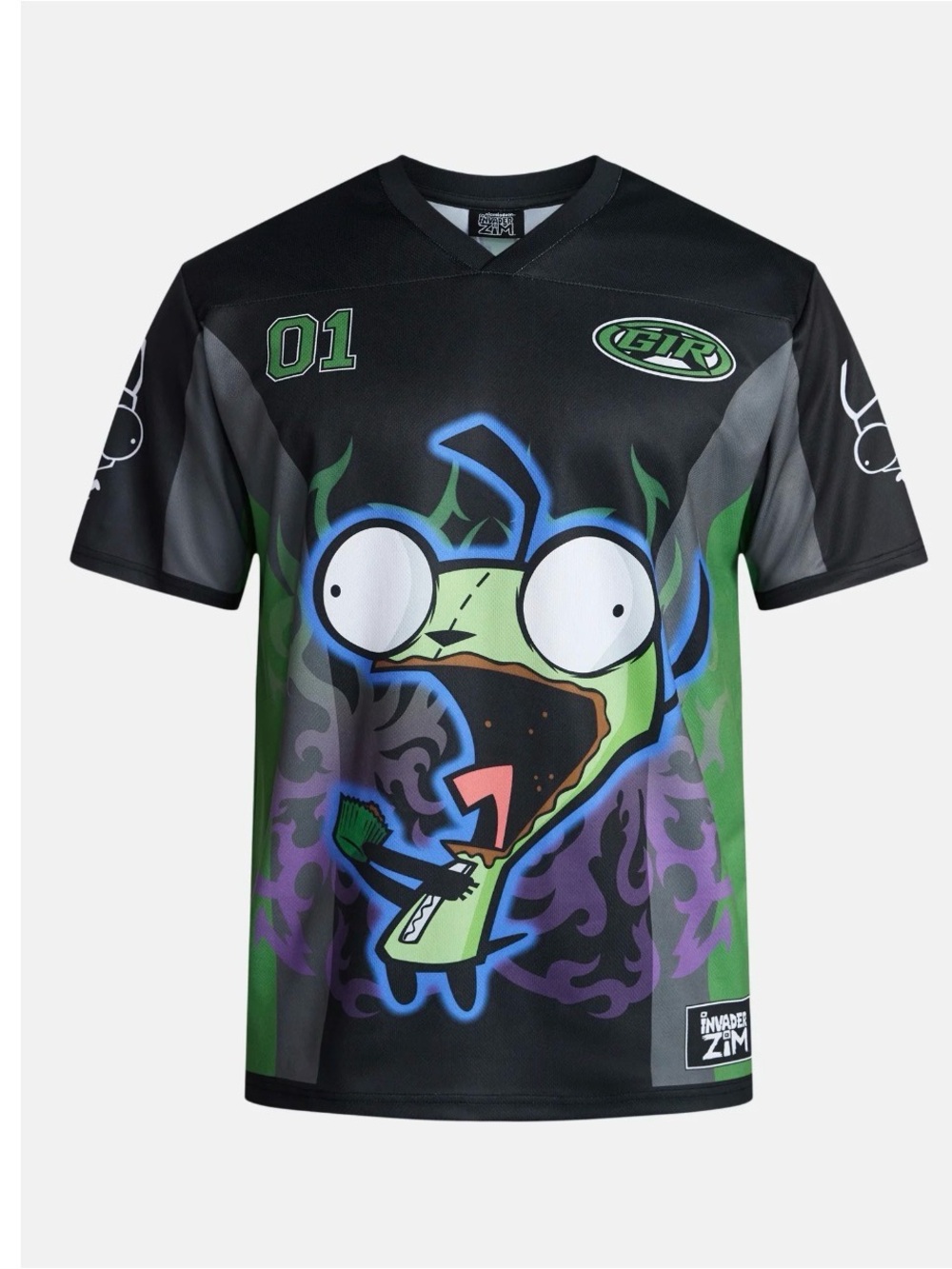 Invader Zim Nickelodeon Baseball / Soccer Jersey,  Adult Size Medium, NWT
